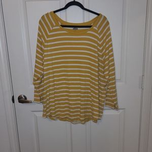 Yellow Striped long sleeve